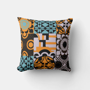 Coussin Carrelage vintage : détails de décoration complexe