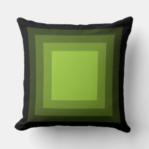 Coussin Carrés mélangés - Noir à Martien Vert