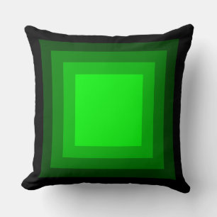 Coussin Carrés mélangés - Noir à Vert