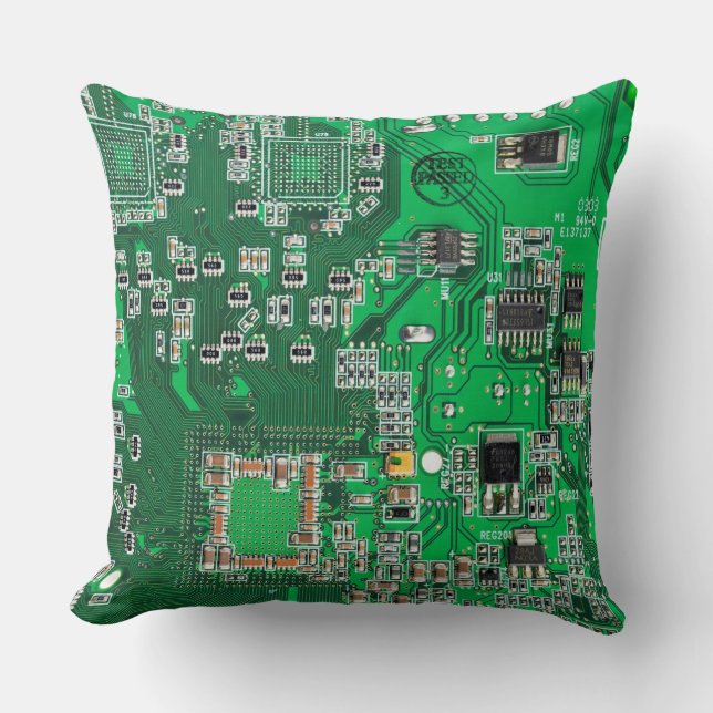 Coussin Carte circuit imprimé circuit vert PCB (Recto)