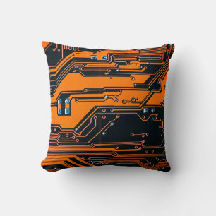 Coussin Carte de circuit. Matériel informatique électroniq