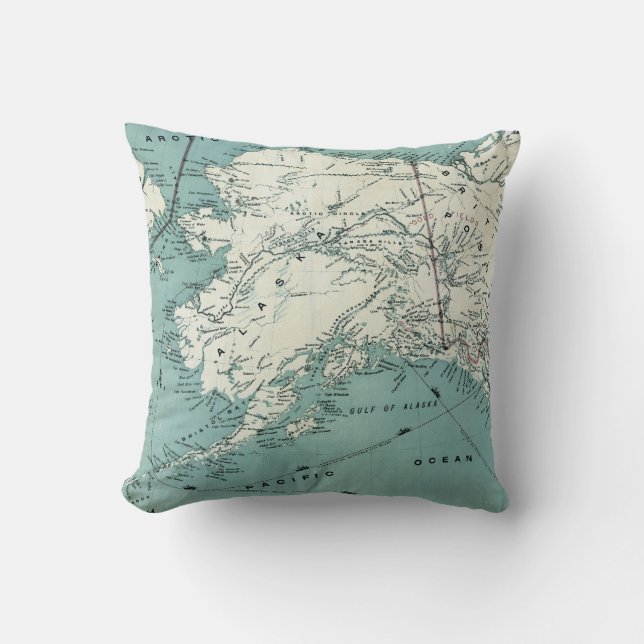 Coussin Carte de la mer du Vieux-Monde Jeu d'oreiller (Recto)