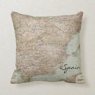 Coussin Carte de l'Espagne