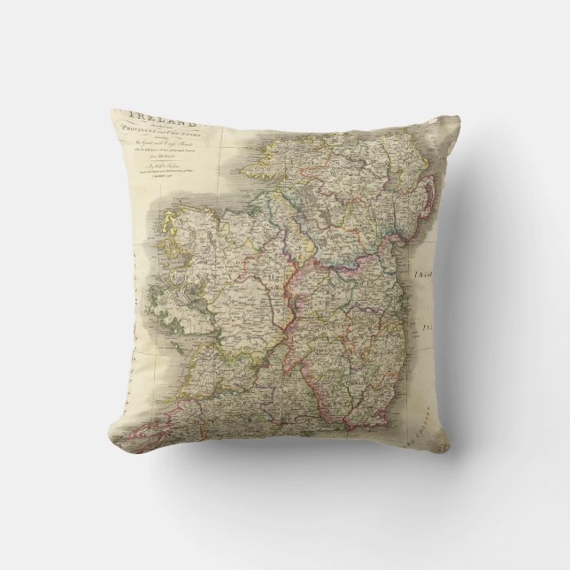 Coussin Carte de l'Irlande (Recto)