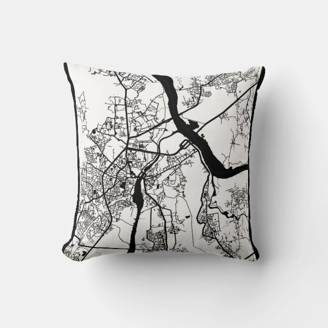 Coussin Carte de Thane Maharashtra (Recto)