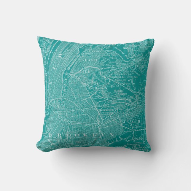 Coussin Carte graphique de New York (Recto)