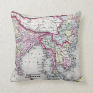 Coussin Carte   Inde, Thibet, Chine et Se Asie de Mitchell