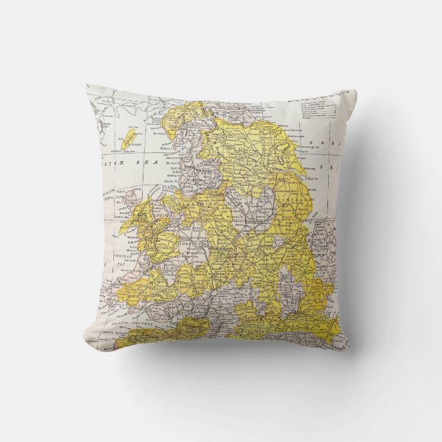 COUSSIN CARTE : L'ANGLETERRE ET LE PAYS DE GALLES (Recto)