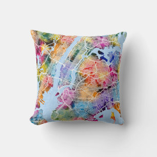 Coussin Carte New York