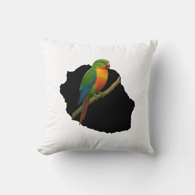 Coussin Carte oiseau (Recto)