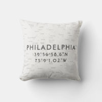 Carte personnalisée de Philadelphie | gris clair