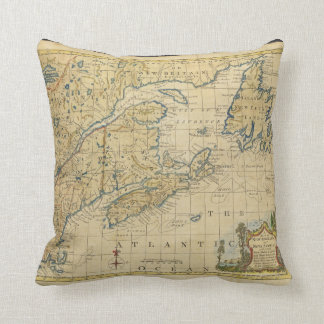 Coussin Carte Thomas Kitchin de la Nouvelle Angleterre