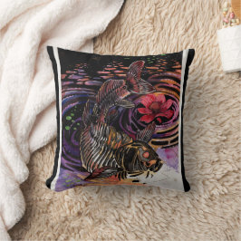 Coussin Cartes de mémoire Vibes d'automne Koi Skeleton Réf