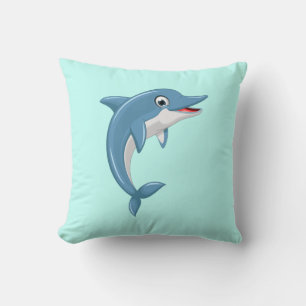 Coussin Cartographie de baleine mignonne