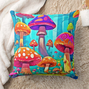 Coussin Cartographie de champignons géants