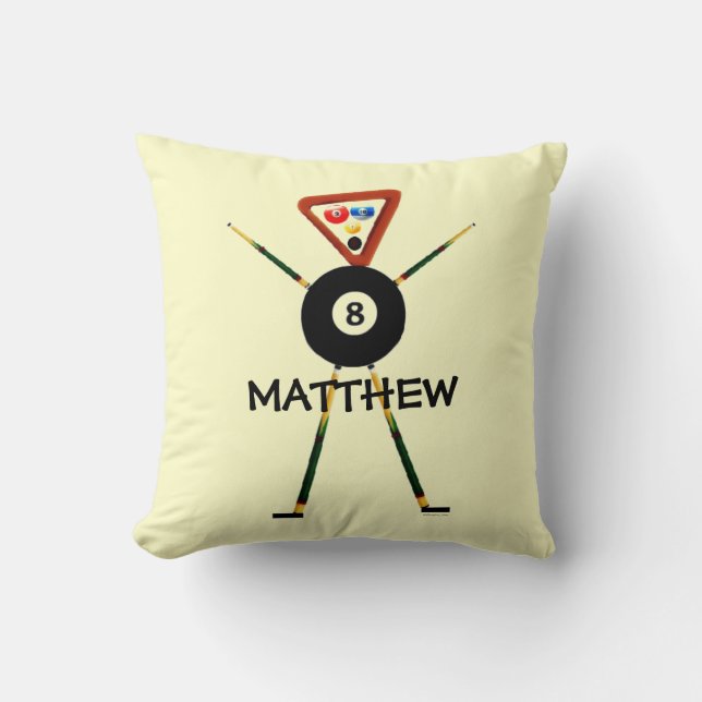 Coussin Carton Billard personnalisé (Recto)
