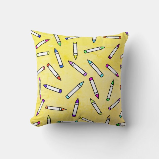 Coussin Carton Crayon Motif décoratif (Recto)