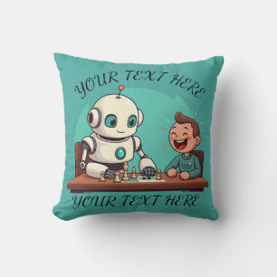 Coussin Carton personnalisé Retro Robot