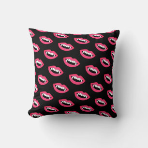 Coussin Cartoon Monster Vampire Lèvres pointes dents dents