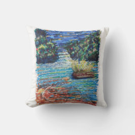 Coussin Cascade colorée