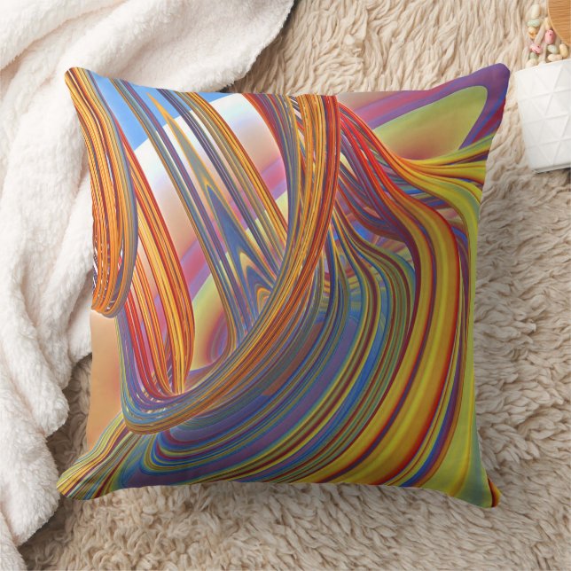 Coussin Cascade de l'oreiller à jet de couleur (Couverture)