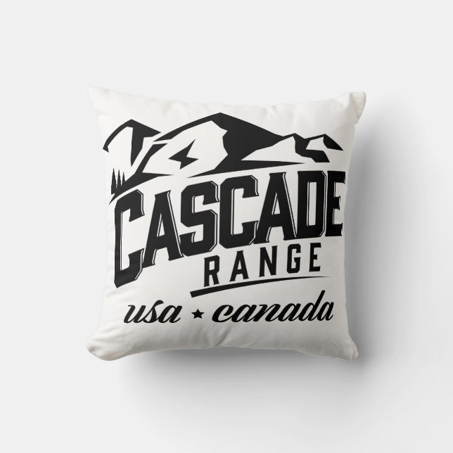 Coussin Cascade Range États-Unis Canada logo. (Recto)