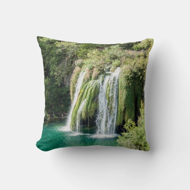 Coussin Cascades dans le Parc National de Plitvice - Croat (Recto)