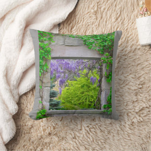 COUSSIN "CASCADING WISTERIA VIA OPEN WINDOW"