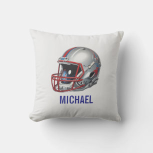 Coussin Casque de football de motivation inspirante nom