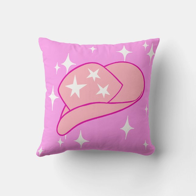 Coussin Casquette de la fille-fille moderne Yee Haw Starbu (Verso)