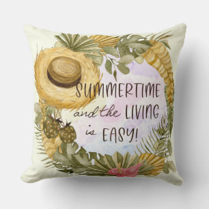 Coussin Casquette de paille Plante d'été