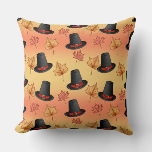 Coussin Casquettes magiques Whimsical avec feuilles d'auto