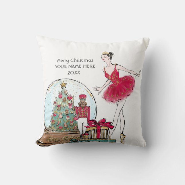 Coussin Casse-Noisette Ballet Dancer Ornement céramique (Recto)