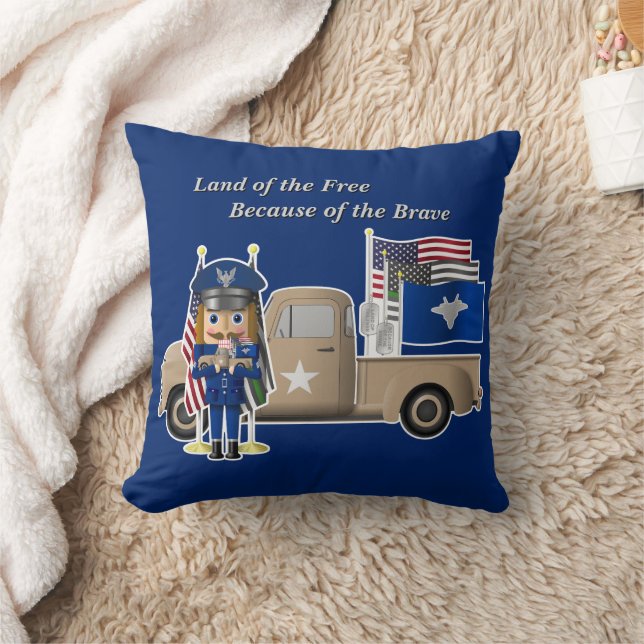 Coussin Casse-noix de la Force aérienne avec petit camion  (Couverture)