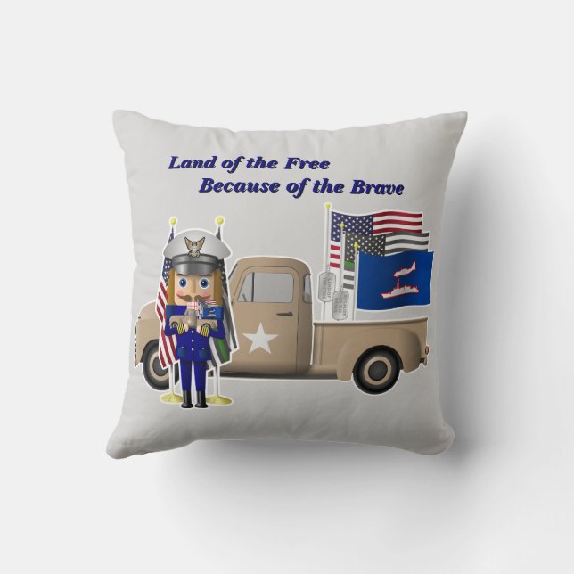 Coussin Casse-noix de la Garde côtière avec petit camion m (Verso)