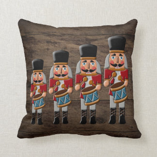 Coussin Casse-noix en bois rustique de Noël de pays