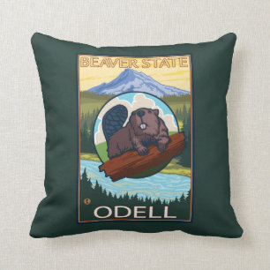 Coussin Castor et capot de Mt. - Odell, Orégon