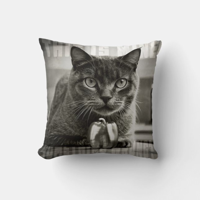 Coussin cat and green pepper (Recto)