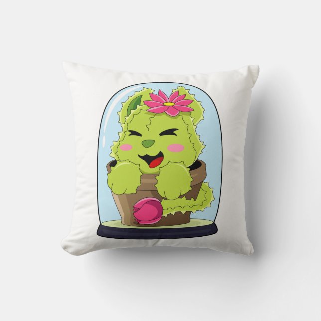 Coussin Cat Cactus (Recto)