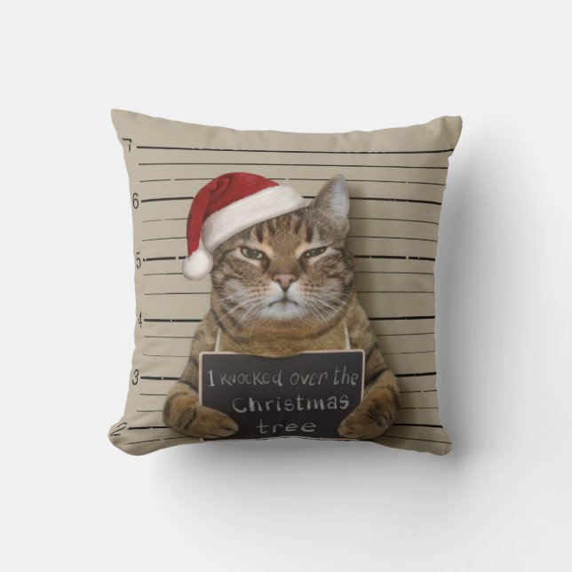 Coussin Cat Christmas (Recto)