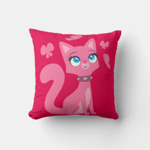 Coussin Cat et Butterflies