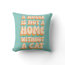Coussin Cat Home