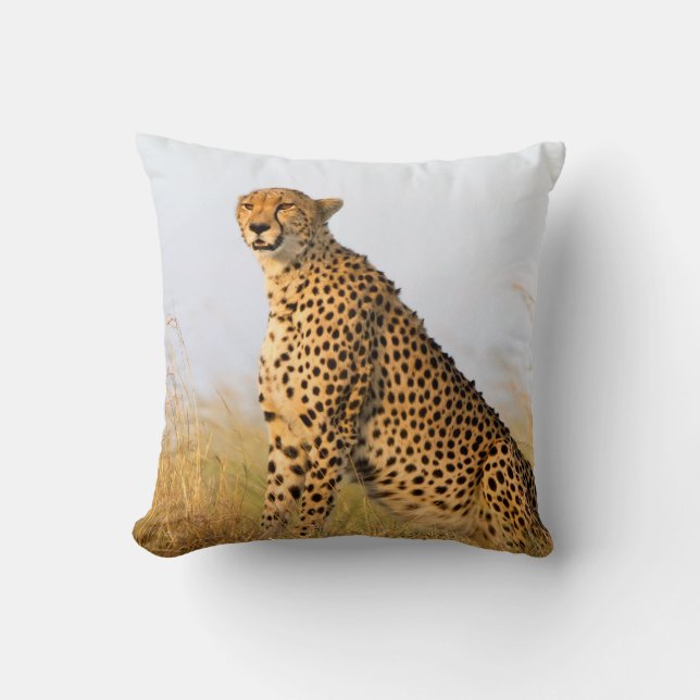 Coussin Cat lover cheetah photo (Recto)