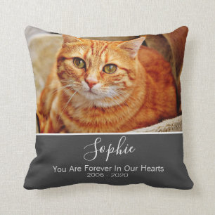 Coussin Cat Memorial Hommage Photo Amoureux de les chats A