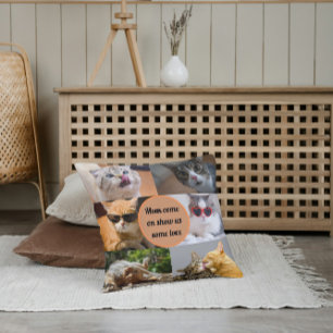 Coussin Cat Mom Cute Moderne Personnalisé Animaux de compa