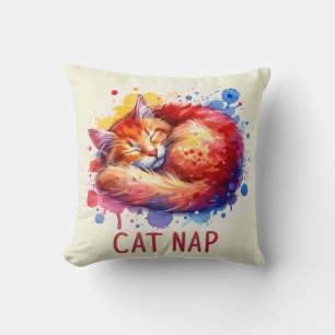 Coussin Cat Nap Artistique