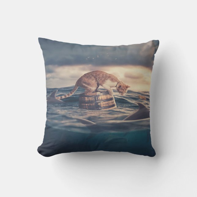 Coussin Cat Nap Dream ou cauchemar (Recto)