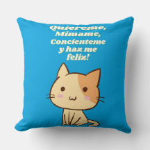Cat quote quiereme mimame y hazme feliz
