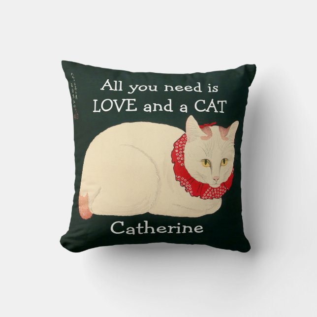 Coussin Cat Tama (Recto)