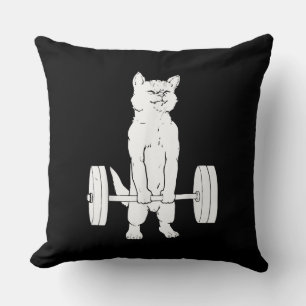 Coussin Cat Weightlifting And Gym